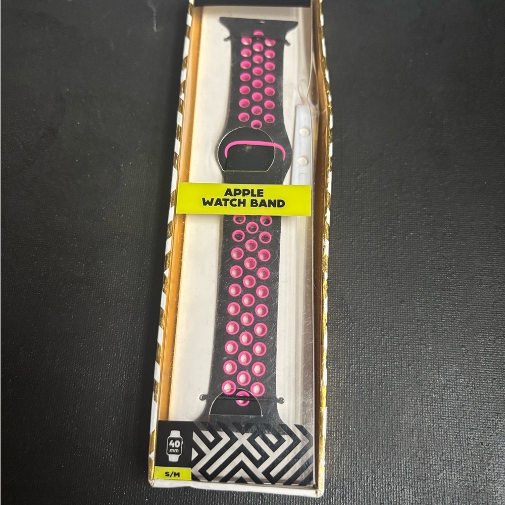 Apple Watch Band - Black and Pink